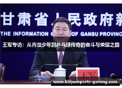 王军专访：从青涩少年到乒乓球传奇的奋斗与荣耀之路
